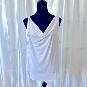 Modern Movement Drape Neck Shell Sz XL